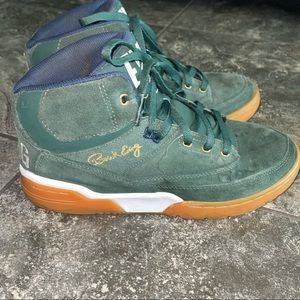 Patrick Edwing HI 33 Basketball Shoes Green Suede Gum Soles Mens 10.5